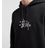 Stussy Black Copyright Applique Hoodie for men