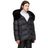Manteau en fourrure de rex et duvet noir Yves Salomon en coloris Black