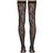 Versace Black Logo Band Lace Stockings