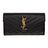 Saint Laurent Black And Gold Large Monogramme Flap Wallet