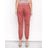 Sundry Red Cotton Twill Zip Jogger