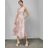 Ted Baker Pink Wylieh Sleeveless Lace Midi Dress
