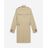 The Kooples Langer, beigefarbener trenchcoat mit leder-details in Natural für Herren