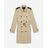 The Kooples Langer, beigefarbener trenchcoat mit leder-details in Natural für Herren