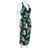 Proenza Schouler Brown Jungle Leaf Print Draped Halter Midi Dress S