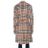 Burberry Natural London Beige Checked Wool Double Breasted Belted Blackheath Coat L
