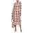 Marni Multicolor Asymmetric Checked Silk Midi Dress Neutral