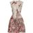 Alberta Ferretti Multicolor Flared Brocade Mini Dress Neutral