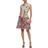 Alberta Ferretti Multicolor Flared Brocade Mini Dress Neutral