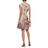 Alberta Ferretti Multicolor Flared Brocade Mini Dress Neutral
