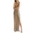 Juan Carlos Obando Multicolor Velvet Maxi Slip Dress Neutral