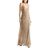 Juan Carlos Obando Multicolor Velvet Maxi Slip Dress Neutral