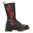 Dr. Martens Dr. Martens Vonda Embroidered Rose Womens Black Mid Calf Boots