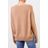 Allude Brown Cashmere-Pullover mit geschlitztem Saum Camel 100% Cashmere