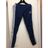 Pantalon slim, cigarette coton bleu Adidas en coloris Blue