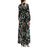 Diane von Furstenberg Black Langes Kleid