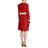 Dolce & Gabbana Red Knielanges Kleid
