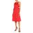 Halston Heritage Red Knielanges Kleid