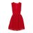 Alice + Olivia Red Kurzes Kleid