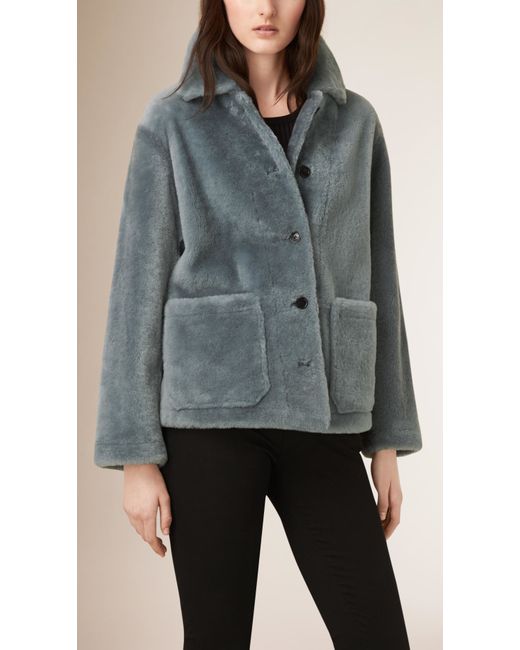 burberry shearling car coat