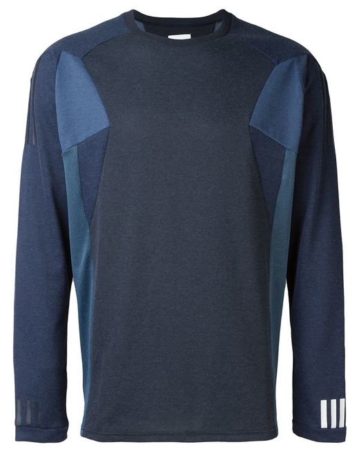 adidas originals two tone sweatshirt in blue for lyst adidas originals two tone sweatshirt in blue for lyst