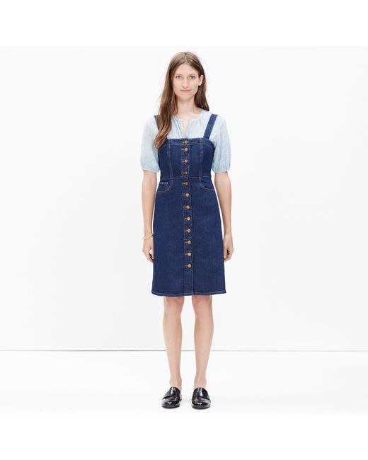 Madewell denim on sale apron dress