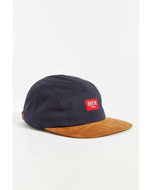 Uo Finnegan 5-panel Hat in Blue for Men 