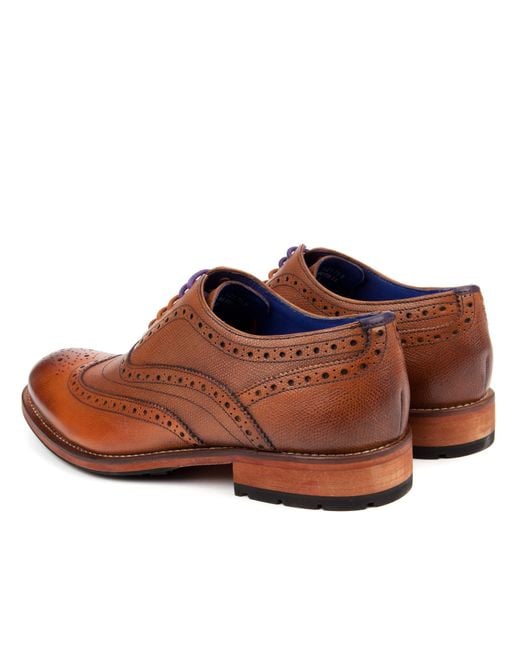 Ted Baker Brown Oxford Brogue Shoe for men