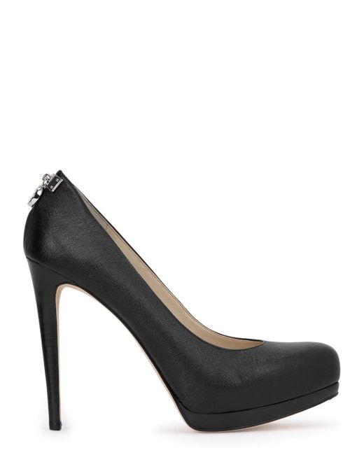 Michael Kors Hamilton Black Saffiano Leather Pumps Lyst UK