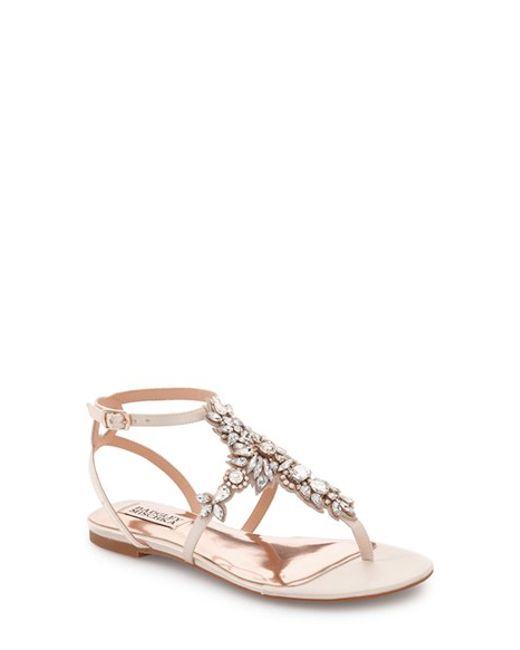embellished flat sandals badgley mischka cara embellished flat sandal in embellished flat sandals badgley mischka cara embellished flat sandal in
