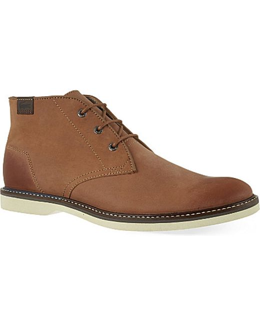 Lacoste Brown Sherbrooke Chukka Boots - For Men for men