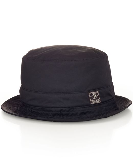 Polo Ralph Lauren Black Twill Bucket Hat for men
