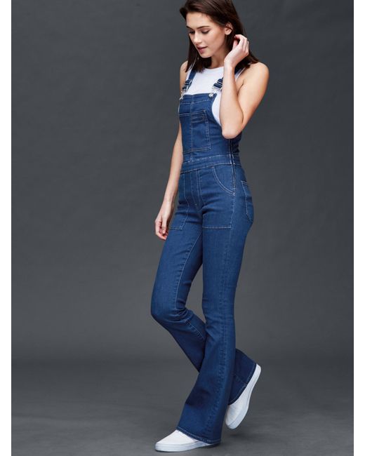 Gap Cotton Dungarees in Dark Indigo 