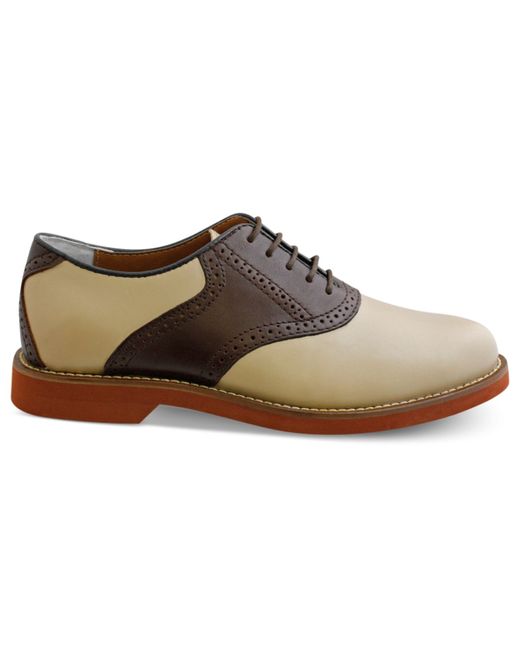 G.H. Bass & Co. Bass Burlington Plain-toe Saddle Shoes in Natural for ...