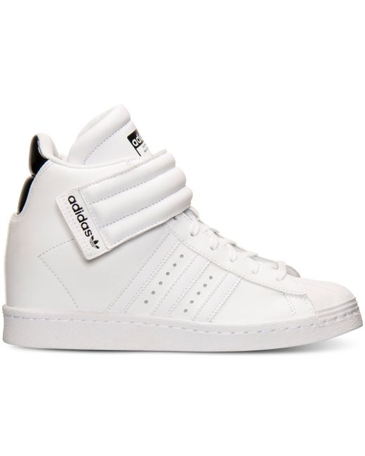 Adidas Originals White Women's Superstar Up Strap Casual Sneakers From Finish Line