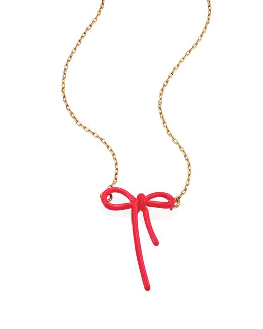 marc jacobs bow necklace