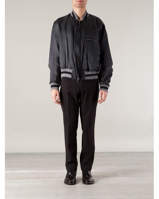 Haider Ackermann Reversible Bomber Jacket in Blue for Men | Lyst