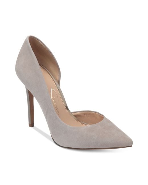 Jessica Simpson Gray Claudette Dorsay Pumps