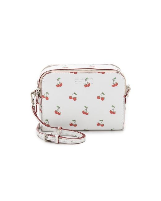 Marc By Marc Jacobs Double Zip Cherry Cross Body Bag - Off White Cherry Print
