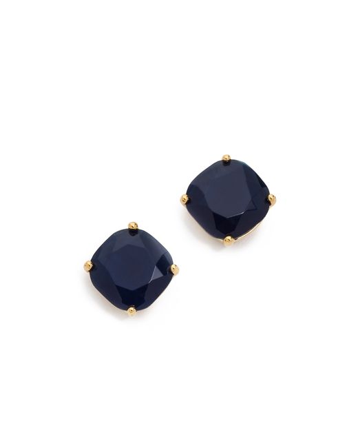 kate spade new york Blue Small Square Stud Earrings - Flo Yellow