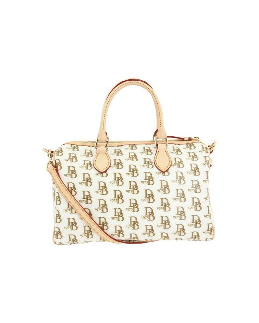 Dooney & Bourke Signature DB 75 Vanessa Satchel in White