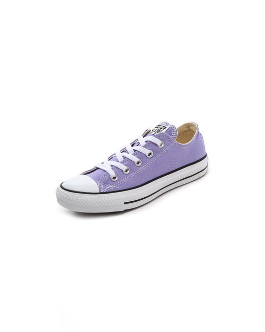 Converse Purple Low Top Ox Sneakers Lavender