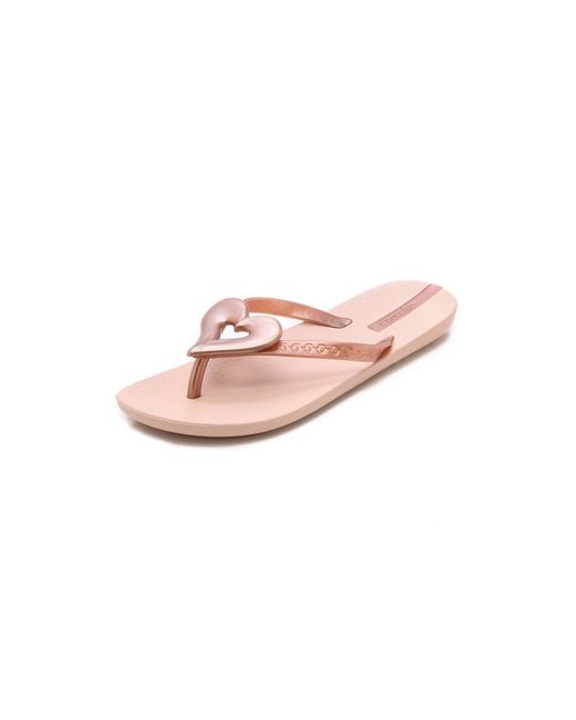 Ipanema rose gold flip flops outlet