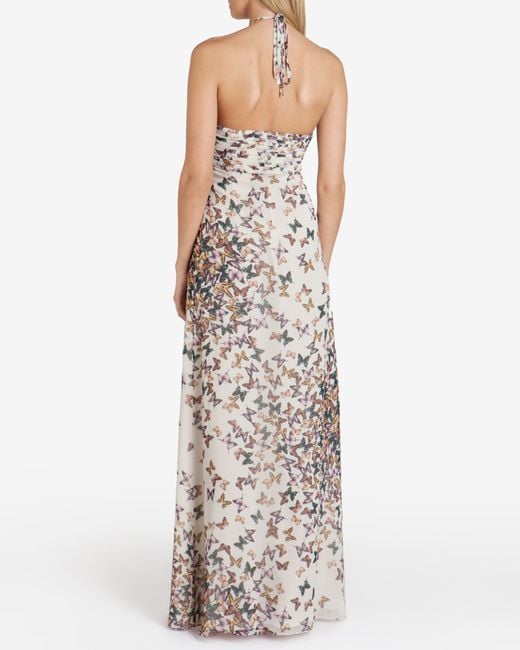 Ted Baker Calipso Butterfly Print Maxi Dress in Natural | Lyst UK