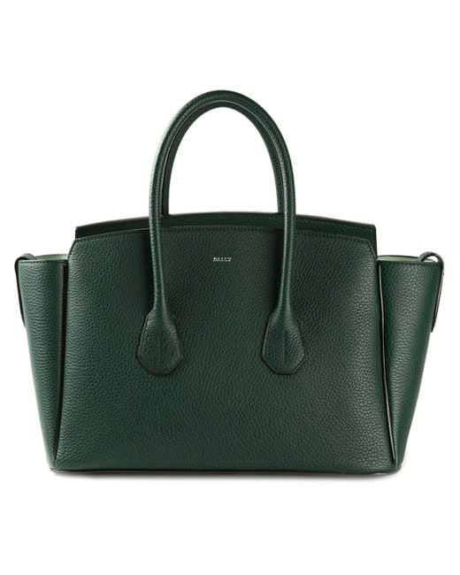 Bally Green Sommet Buffalo-Leather Tote