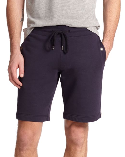 Moncler Drawstring Sweat Shorts in Dark-Blue (Blue) for Men | Lyst