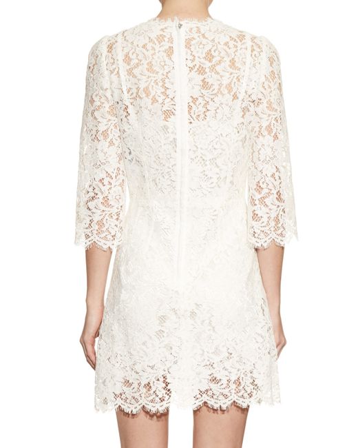 Gabbana and Dolce white lace dress advise dress in autumn in 2019 Gabbana and Dolce white lace dress recommend to wear in autumn in 2019