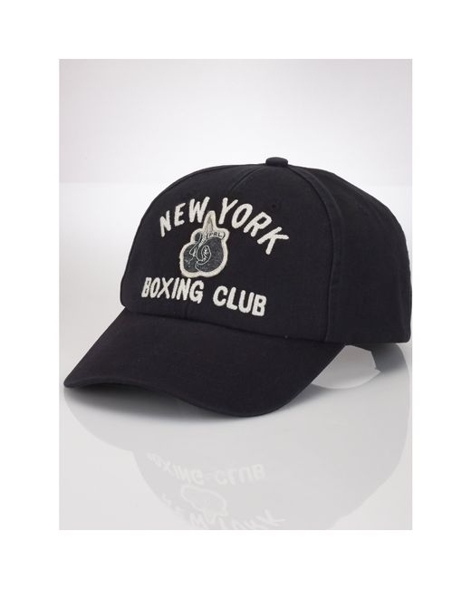 Polo Ralph Lauren Black Boxing Sports Cap for men