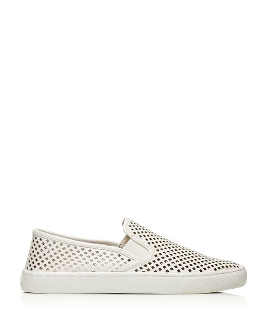 Tory Burch White Jesse Perforated Sneaker