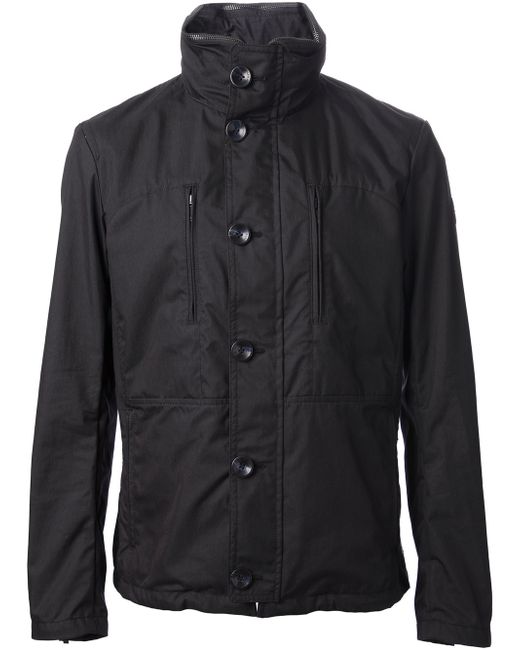 Armani Jeans Button Up Jacket in Blue for Men | Lyst